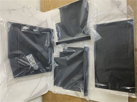 Lot of Black Metal Panels