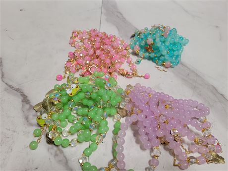 Colorful Beaded Jewelry Lot