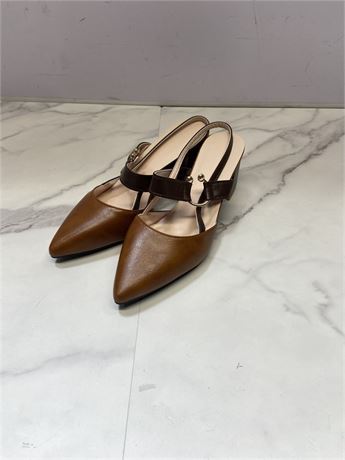 (Size 6) Brown Slingback Heels