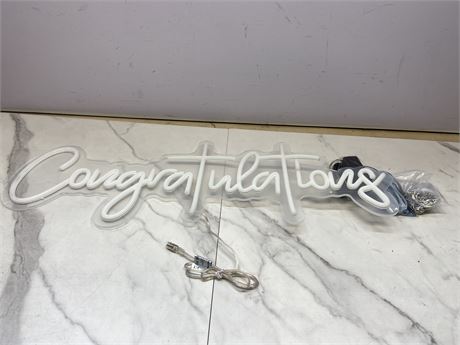 Congratulations Neon Sign