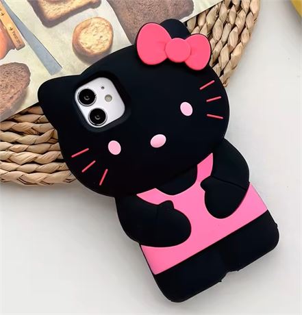 Cartoon Case Bow Pink Hello Kitty Soft Silicone Cover
