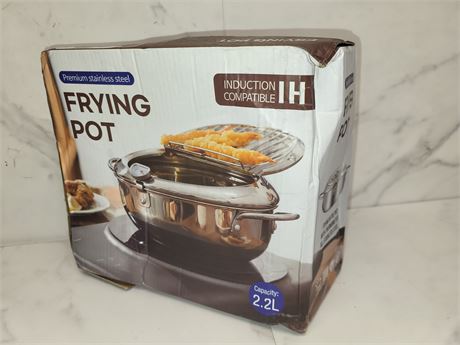 Stainless Steel Frying Pot 2.2L