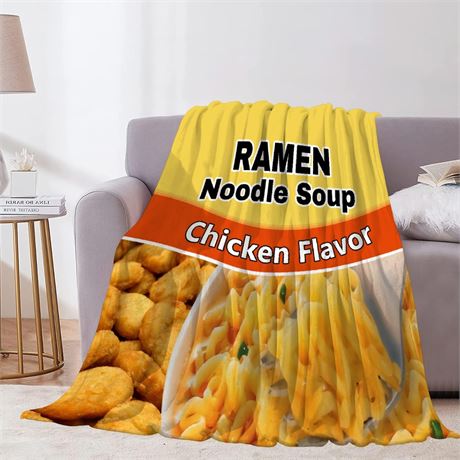 Funny Ramen Noodle Blanket 40"x50"