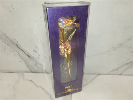 Gold Plated Rose in Gift Box