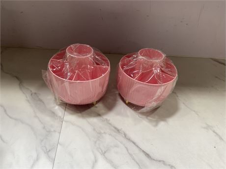 Lot of 2 Pink Organizers
