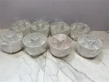 Lot of 8 White Ceramic Bowls