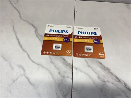 Philips 64GB microSD Card Lot