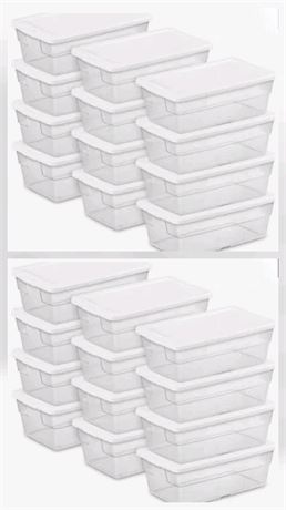 (12CT) 6qt Clear Storage